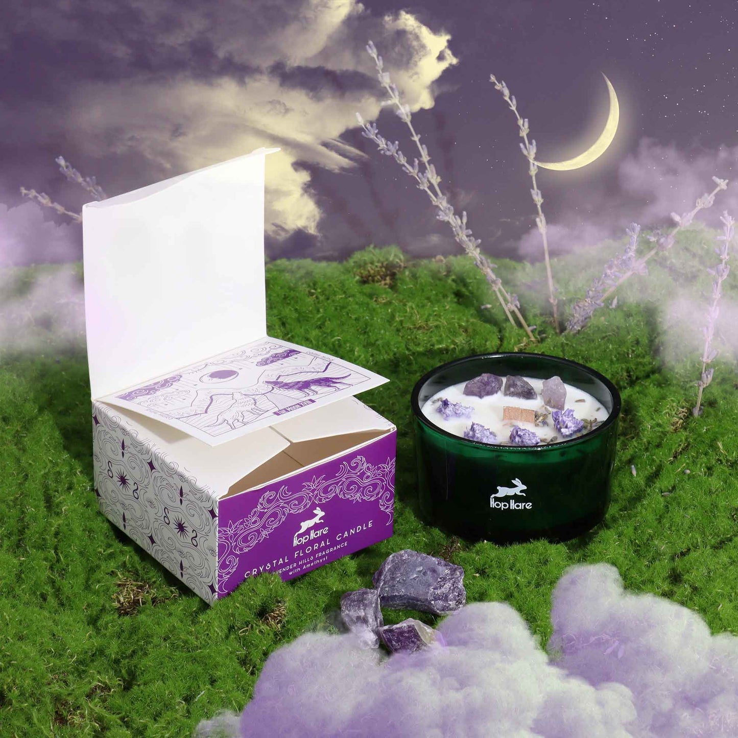 Hop Hare Magic Candle - The Moon