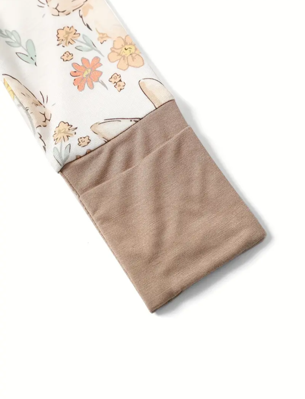 Hop lil Bunny & Floral All-in-one