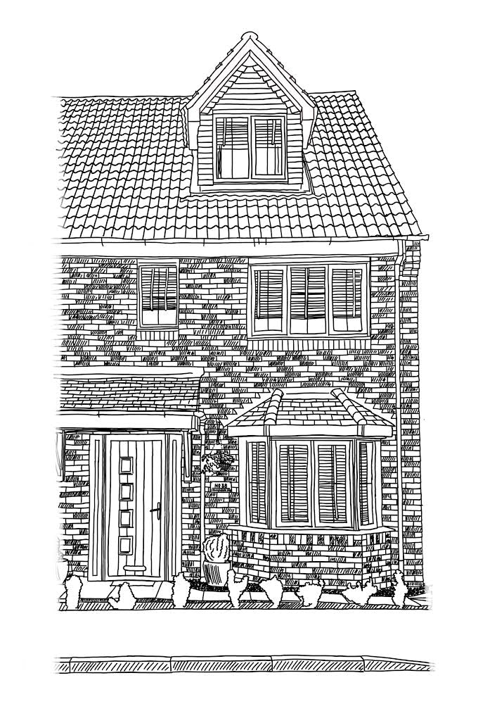 Personalised Digital Home Sketch