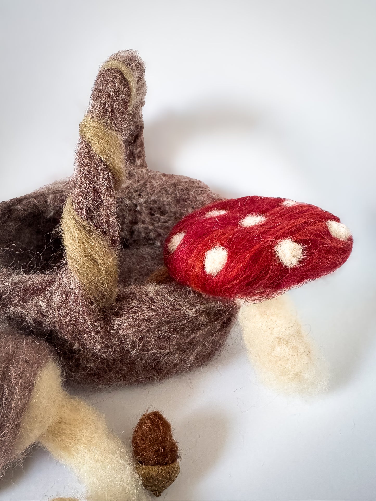 Hand-felted Woodland Basket Set