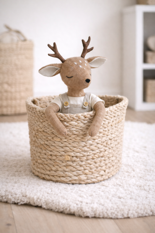Arthur the Stag – Handmade Linen Woodland Keepsake Doll