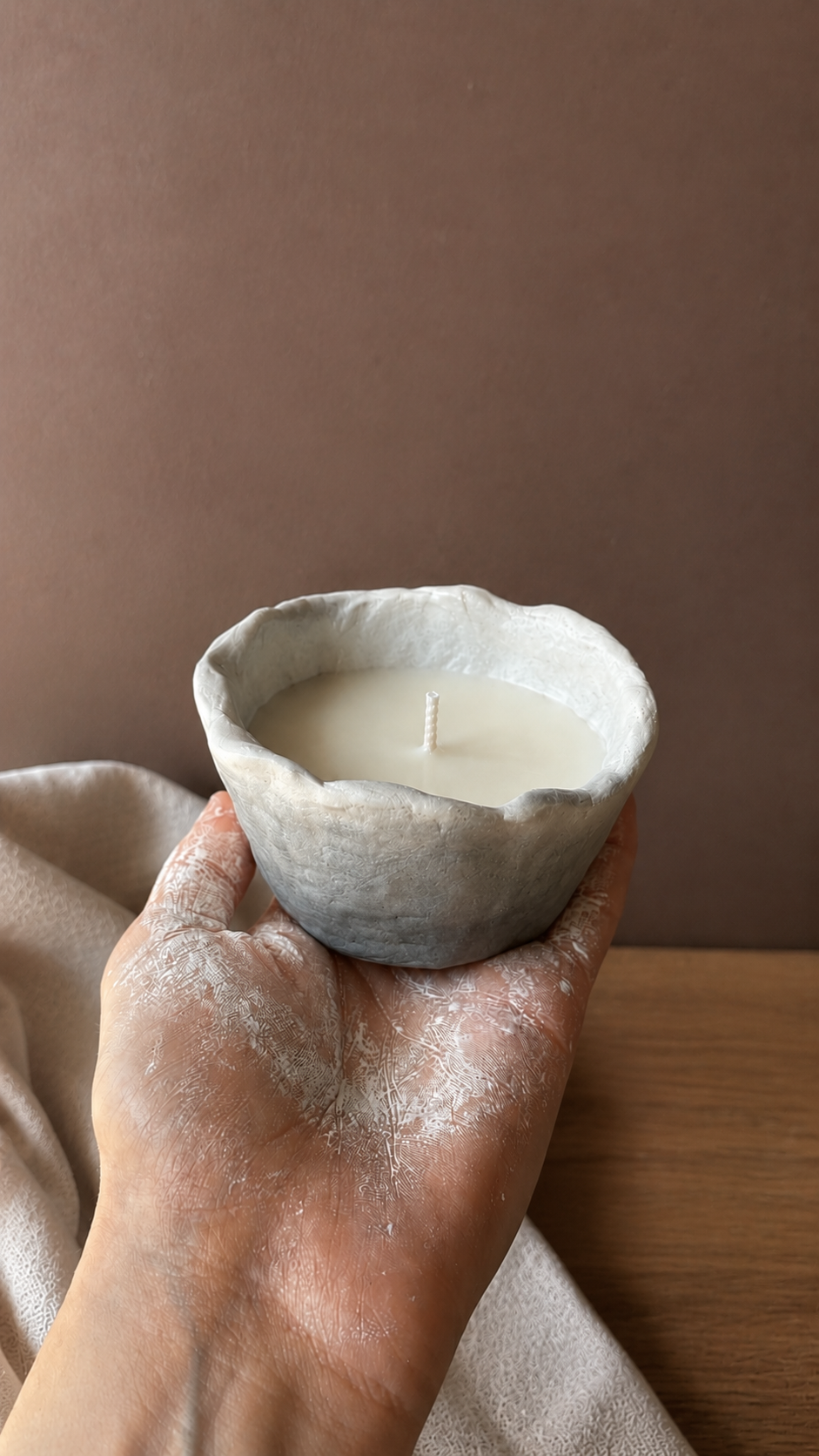 Hand-Pinched Clay Candles