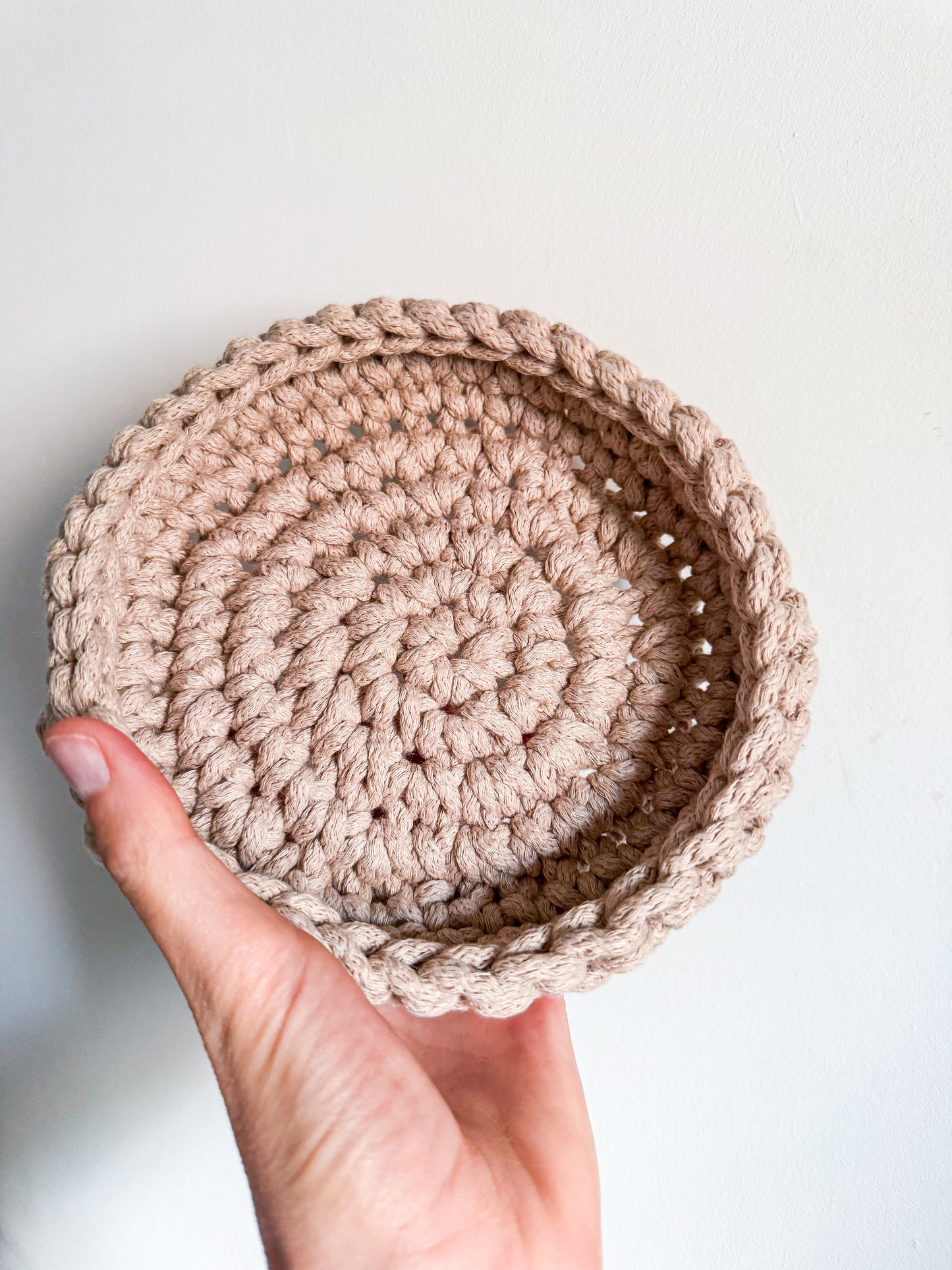 Hand-Crocheted Coaster Set with Matching Trinket Dish