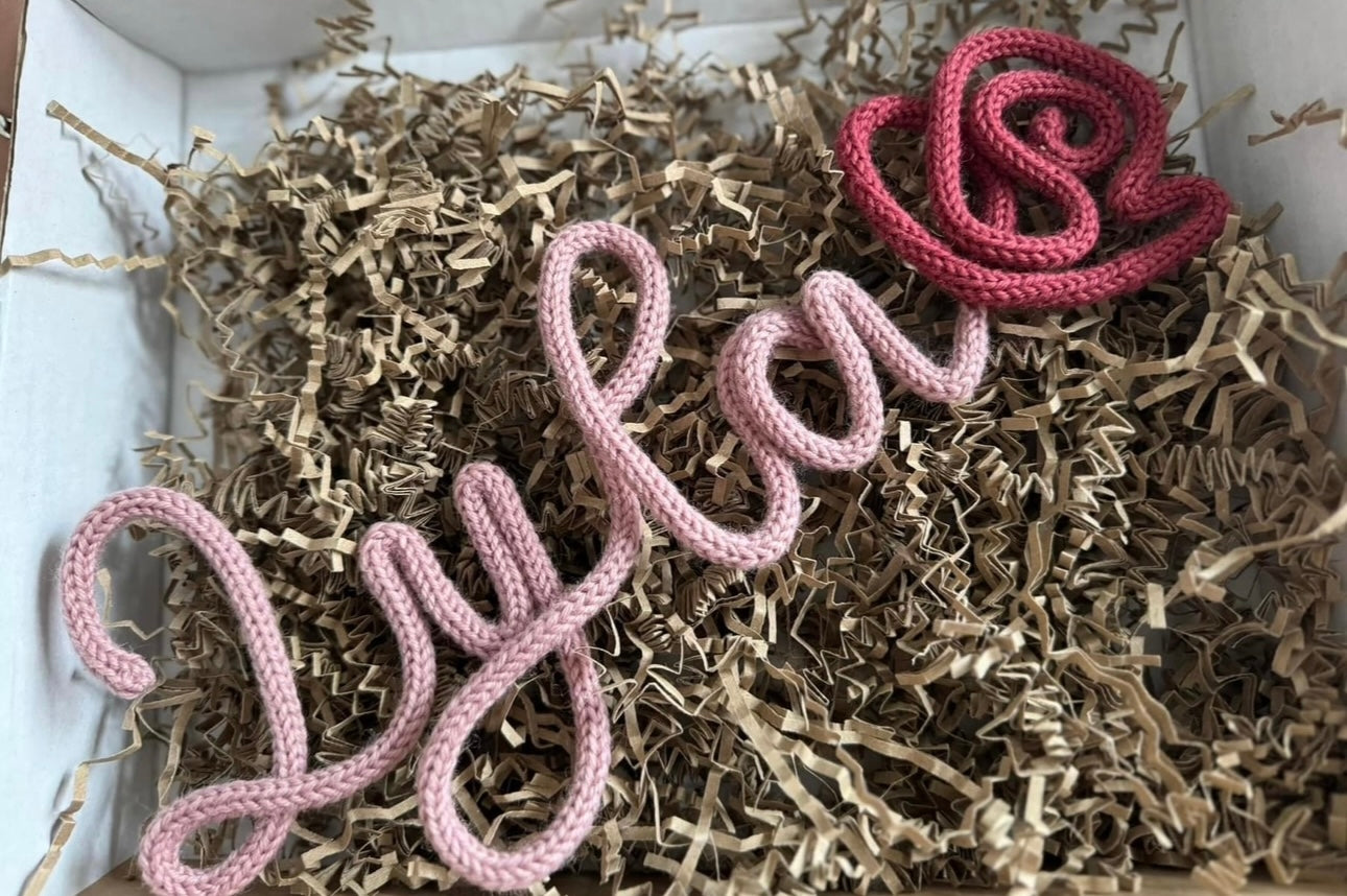 Knitted Wire Words
