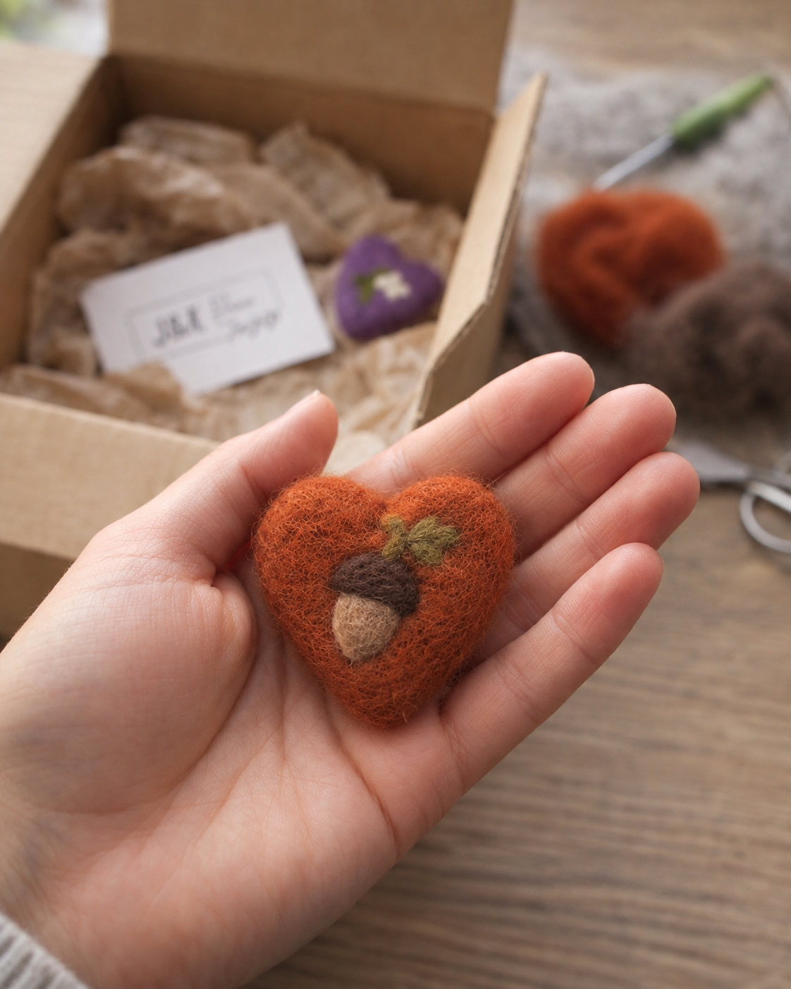 Little Autumn Acorn Pocket Hug