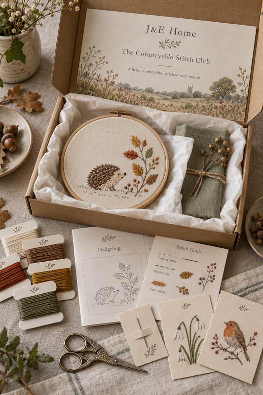 Autumn’s Little Hedgehog Embroidery Kit