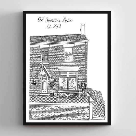 Personalised Digital Home Sketch