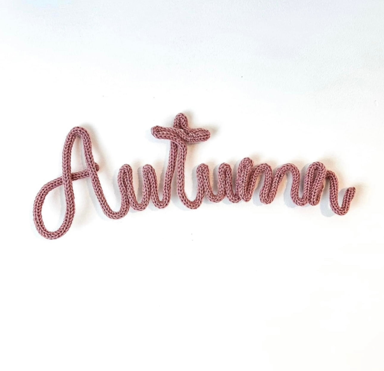 Knitted Wire Words