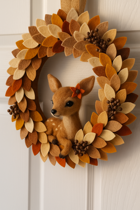 Autumn Fawn Wreath