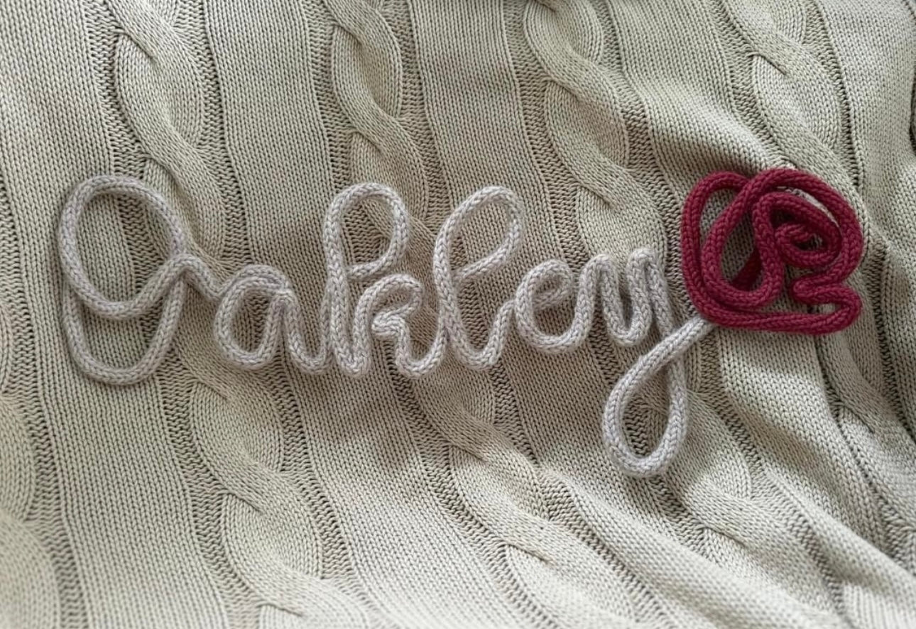 Knitted Wire Words