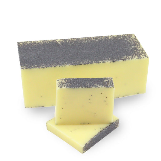 Lemon Poppy Soap Slice