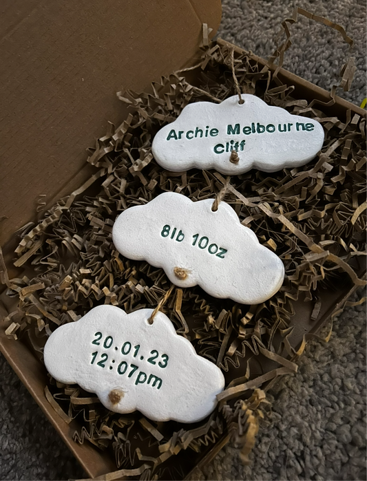 Clay Cloud Ornament