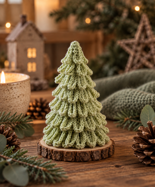 Handmade Crocheted Christmas Trees 🌲