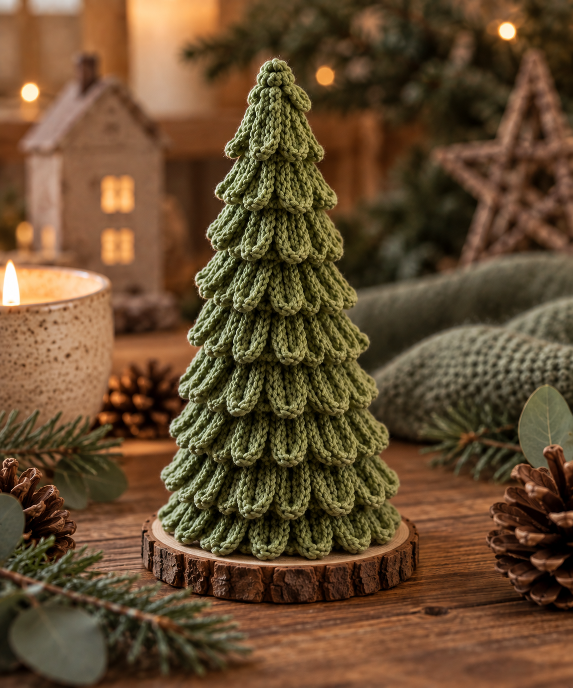 Handmade Crocheted Christmas Trees 🌲