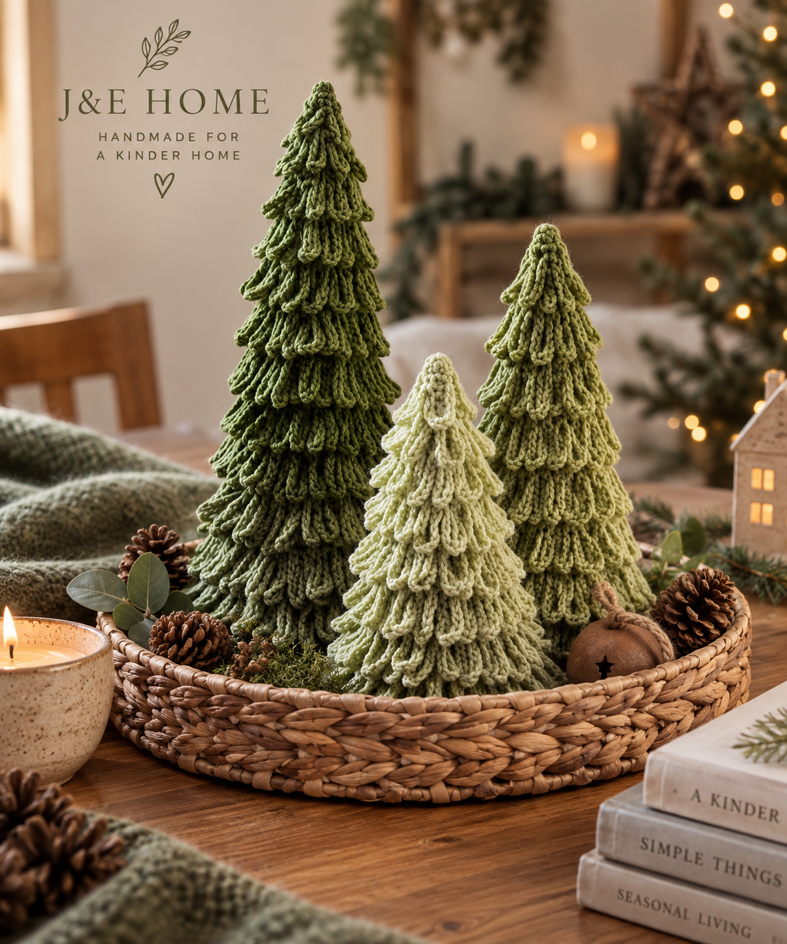 Handmade Crocheted Christmas Trees 🌲
