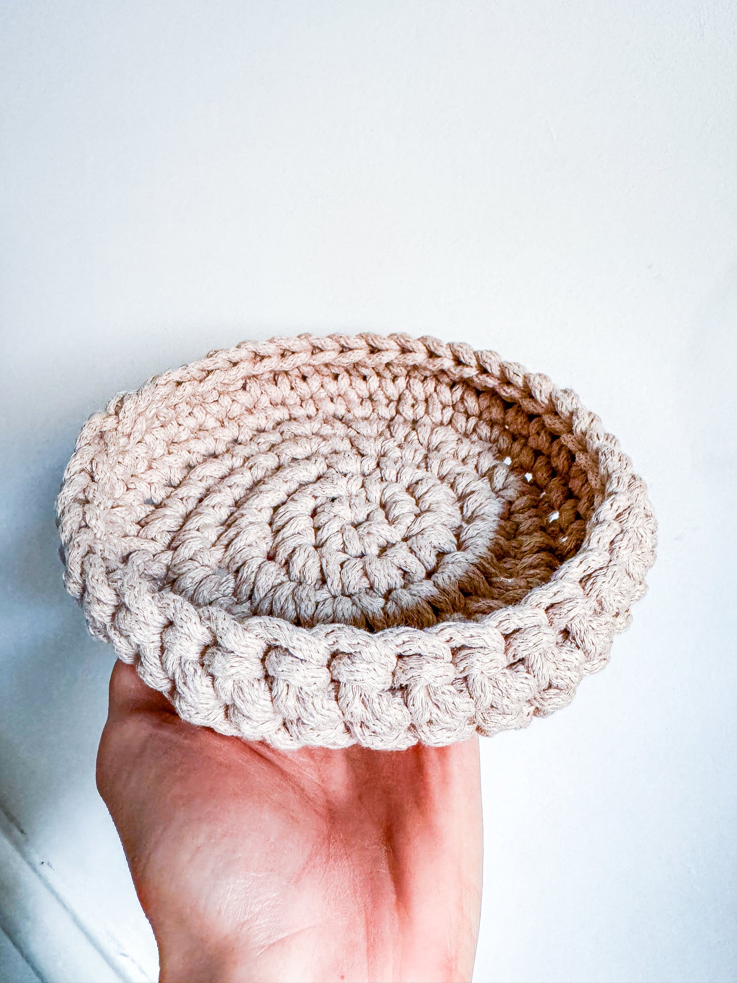 Hand-Crocheted Coaster Set with Matching Trinket Dish